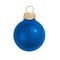 Whitehurst Large Pearl Finish Glass Christmas Ball Ornaments - 6" (150mm) - Blue Cobalt -2ct